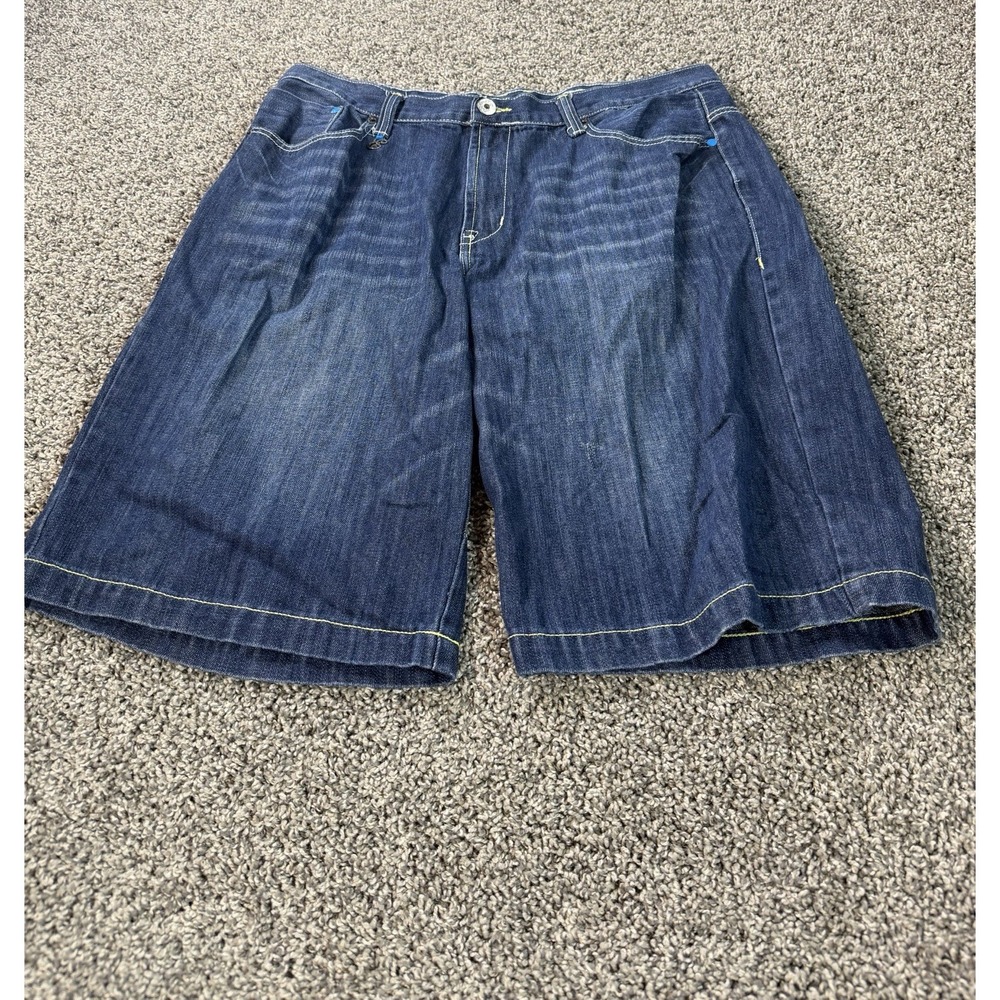 Vintage Y2K Encye Denim Jean Shorts Men's Size 38 Blue Baggy